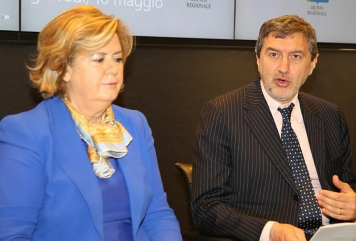 Nicoletta Verì e Marco Marsilio